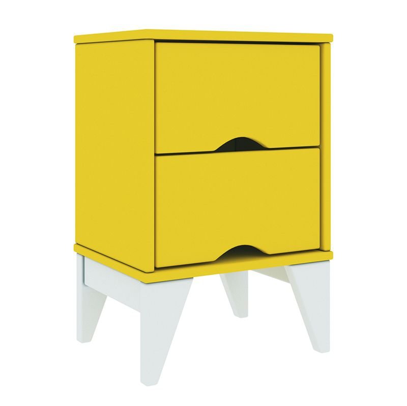 Mesa de Cabeceira Twister 2 Gav. Amarelo - Imagem 2