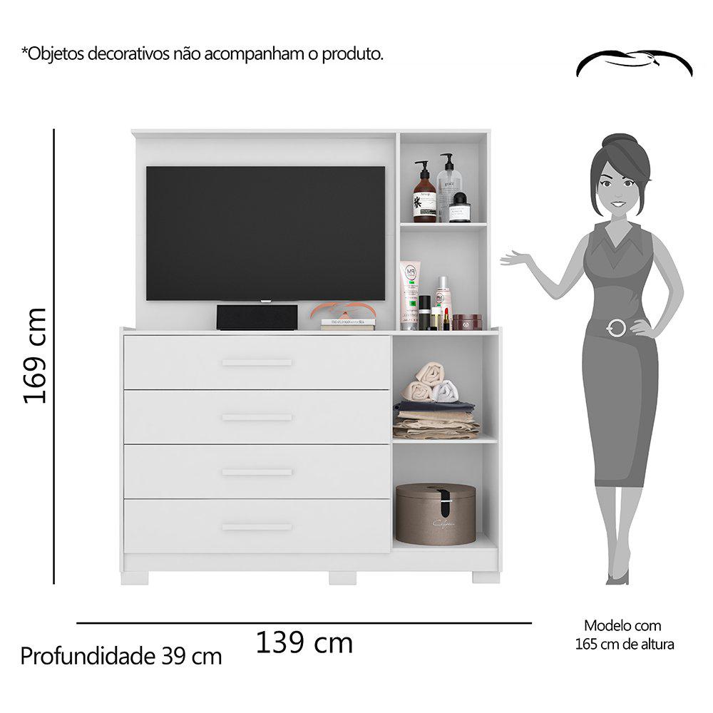Cômoda Ilhabela Branco - Imagem 3