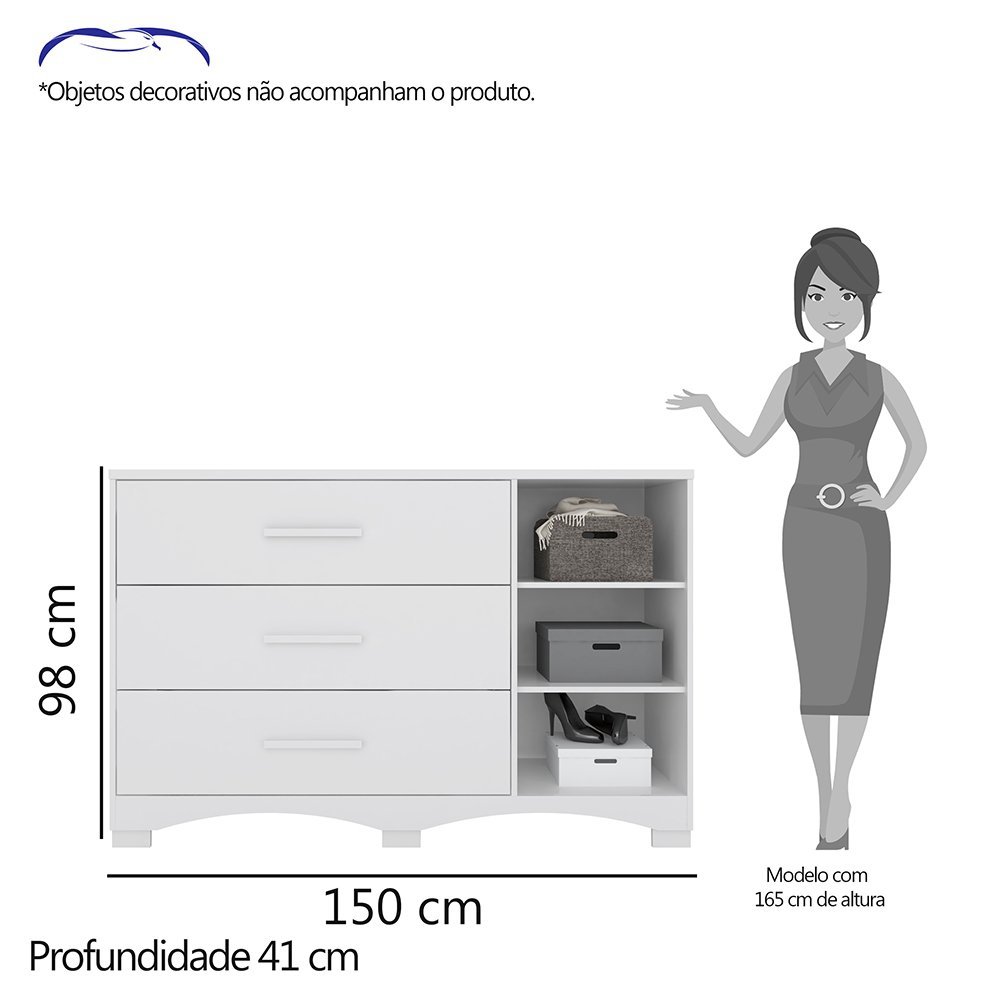 Cômoda Napoles Branco - Imagem 4