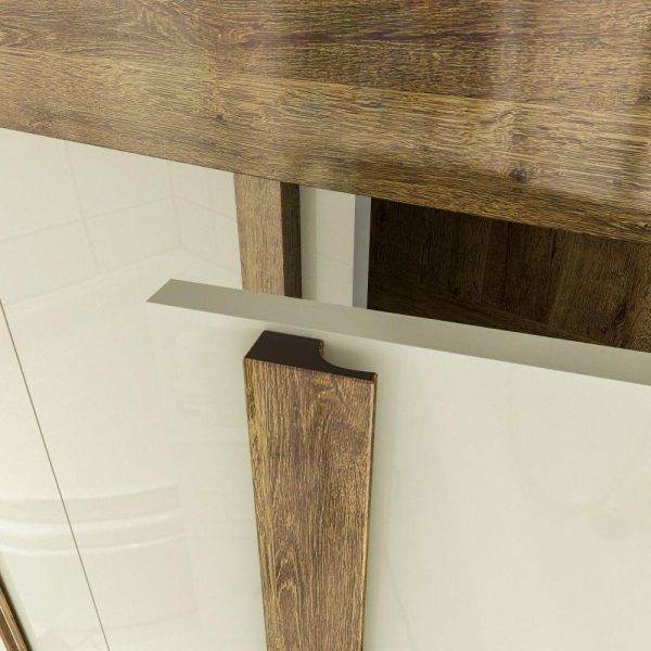 Roupeiro Madri 6 Portas Ipê Rustic /Off White 100% MDF - Image 2