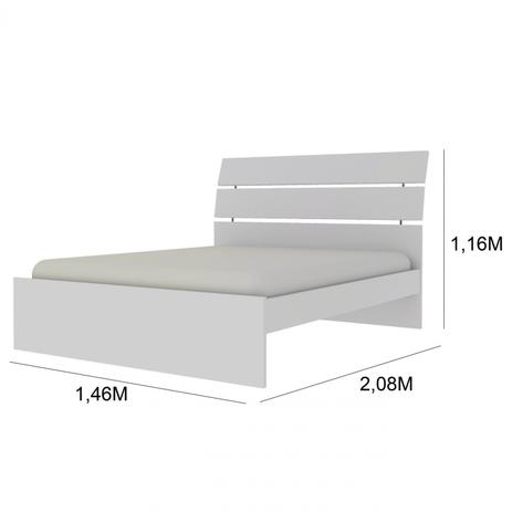 Cama Casal Premium Ipê Rustico 100% MDF - Imagem 3