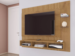 Painel Moscou Canelato Rustico 3D/ Canelato