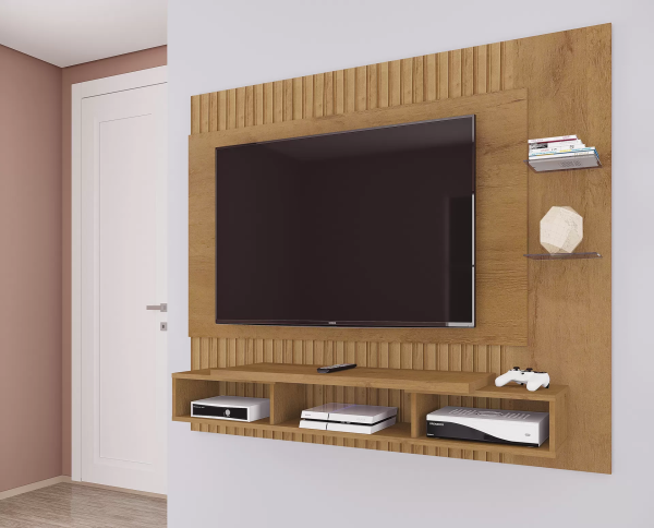 Painel Moscou Canelato Rustico 3D/ Canelato