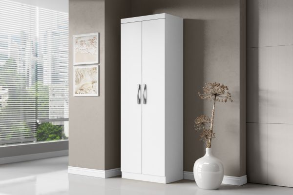 Armário Multiuso Branco New 2 Portas