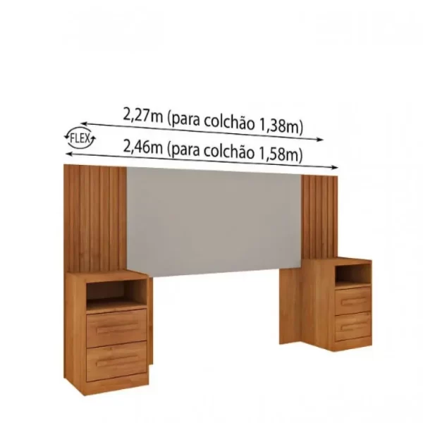 Painel Box Casal Barcelona Cinamomo/ Off White - Image 5