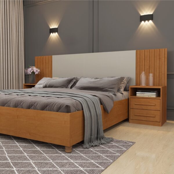 Painel Box Casal Barcelona Cinamomo/ Off White