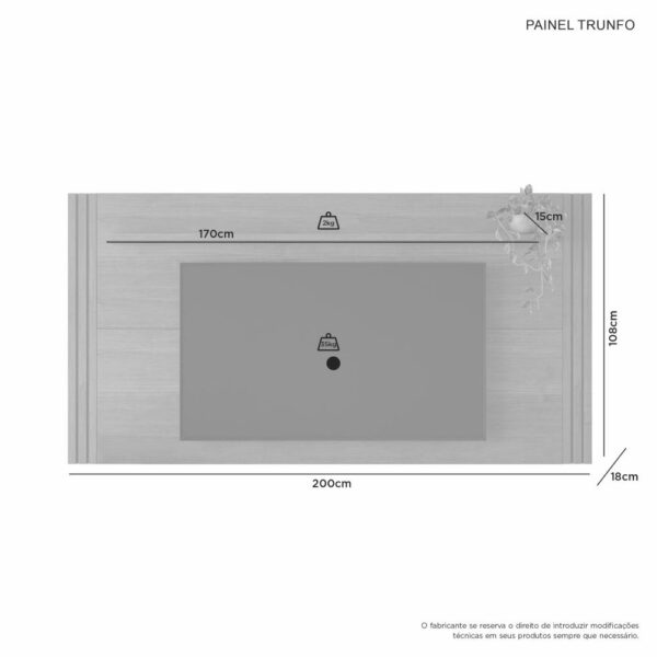 Painel Trunfo Cinamomo/ Off White - Image 2
